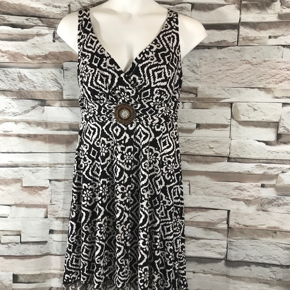 En Focus women’s dress size 16w sleeveless highlow - Picture 7 of 9